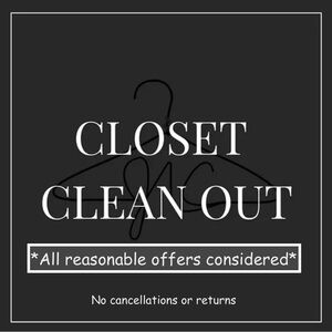 Closet Clean Out Sign